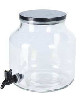 Γυάλινο δοχείο με βρυσάκι 5,2l