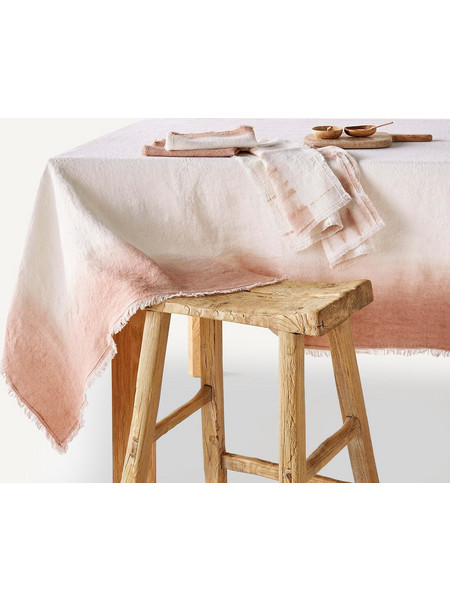Τραπεζομάντηλο από λινό tie and dye 150x150 cm