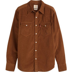 Levi's Ανδρικό Πουκάμισο Βαμβακερό Μακρυμάνικο Κανονική Γραμμή Καφέ 85744-0110