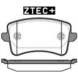 ΔΙΣΚΟΦΡΕΝΑ ZTEC+ AUDI ΟΠΙΣΘ.BP246060