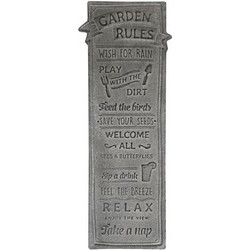 Artekko Sign Γκρι Μεταλλική Πινακίδα Τοίχου (65x23x1)cm