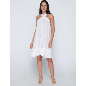 Luna Alice Midi Καλοκαιρινό Καθημερινό Φόρεμα Λευκό 93883