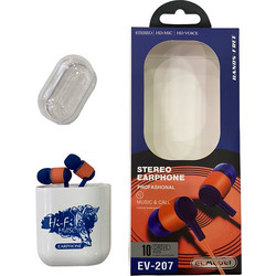 Elmcoei EV-207 Handsfree In-Ear 3.5mm Blue