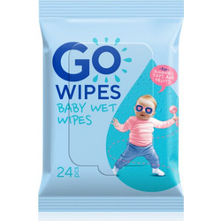 GoWipes Baby Wet Wipes υγρά μαντηλάκια για παιδιά από τη γέννηση 24 τμχ