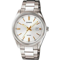 Casio Ανδρικό Ρολόι με Ασημί Μεταλλικό Μπρασελέ MTP-1302D-7A2VDF