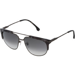 Lozza SL2279M 568X Ανδρικά Γυαλιά Ηλίου Aviator Μεταλλικά Μαύρα με Μαύρο Polarized Φακό