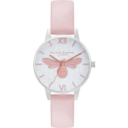 Olivia Burton Γυναικείο Ρολόι με Ροζ Μεταλλικό Μπρασελέ OB16FB25