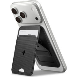 Spigen S314-3 Slim Fold Tripod Magsafe Universal Magnetic Card Holder Black - (AFA10751)