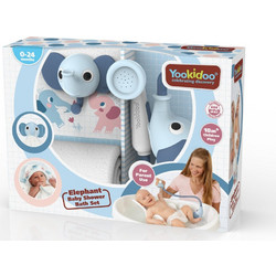 Yookidoo Elephant Baby Shower Bath Set - Blue YKD-40229