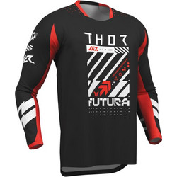 Μπλούζα Παιδική THOR Youth Launchmode Futura Jersey Μαύρη-Κόκκινη-Άσπρη