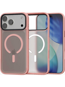 Θήκη iPhone 18 Pro / 17 Pro Spacecase Fusion Mag Ημιδιάφανη Σκληρή με MagSafe - Pink (5905719138103)