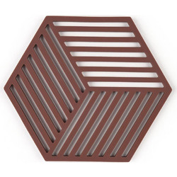 Σουπλά Hexagon 36550 Για Ζεστά Σκεύη 16x14cm Burgundy Zone Denmark Σιλικόνη