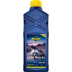 Putoline Ester Συνθετικό λάδι κινητήρα 4T μοτοσυκλέτας Tech 4+ 15W-50 motor oil. 1 liter