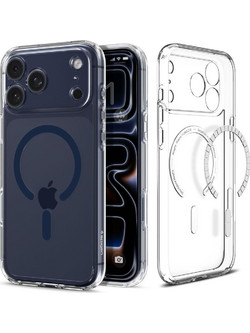 Spigen Ultra Hybrid Mag MagSafe Θήκη Clear / Deep Blue (iPhone 17 Pro Max)