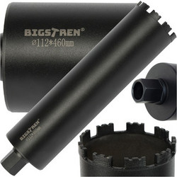 Bigstren Ποτηροτρύπανο 112x460 mm,1.1/4 UNC για Διάτρηση σε Σκυρόδεμα, Πέτρα, Γρανάτη 27083
