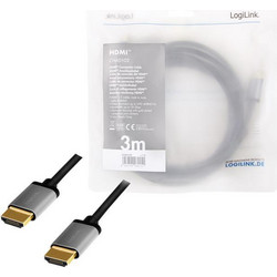 LogiLink Καλώδιο HDMI 2.0 HDMI Male to HDMI Male 3m Black CHA0102