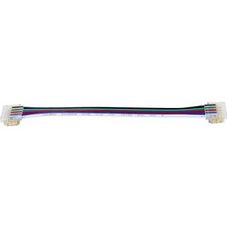Adeleq Μούφα Με Καλώδιο Για Ταινία LED 10Τμχ SMD RGB Συν White 12mm 30-12009