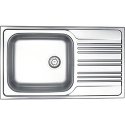 Donau 185DE Νεροχύτης Inox Αντιστρεφόμενος Σατινέ 86x50cm