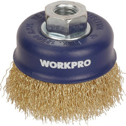 ΣΥΡΜΑΤΟΒΟΥΡΤΣΑ ΚΟΥΠΑΣ ΤΡΟΧΟΥ 100mm WP407024 WORKPRO (ΚΑΡΤΕΛΑ)