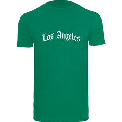 Los Angeles Wording Tee forest green