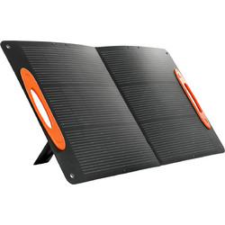 HOMCOM Φορητός Ηλιακός Φορτιστής 100W Πτυσσόμενος με Θύρες USB-A και USB-C για Γρήγορη Φόρτιση, IP67, Μαύρο 84F-009V00BK