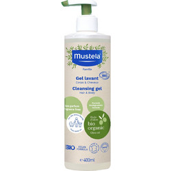 Mustela Bio Lavant Βρεφικό Gel Καθαρισμού Αλόη & Ελαιόλαδο με Αντλία 400ml