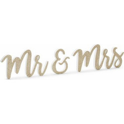 Beauty Home ΞΥΛΙΝΟ ΔΙΑΚΟΣΜΗΤΙΚΟ ΧΡΥΣΟ MR & MRS