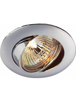 Sunlight Χωνευτό Σποτ Οροφής Μεταλλικό Χρώμιο Ln129A/B Ch G4