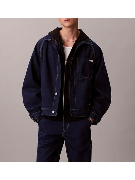 CALVIN KLEIN JEANS Τζιν μπουφάν εργασίας με πέτα