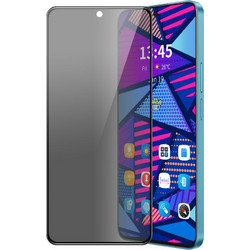 Full Cover Privacy Glass Screen Protector για Xiaomi Poco M7 - Μαύρο