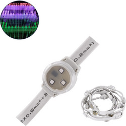 GloboStar(R) 90140 Digital Pixel Addressable Facade Module Chain String with 20 Spots - Ψηφιακή Αλυσίδα Γιρλάντα με 20 Σποτ LED SMD 3535 15W 20LED 20PIXEL SPI/TTL Protocol IC UCS512B 900lm 120 DC 12V