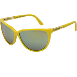 Porsche Design P8588 C Γυναικεία Γυαλιά Ηλίου Οβάλ Κοκάλινα Κίτρινα με Μαύρο Polarized Φακό