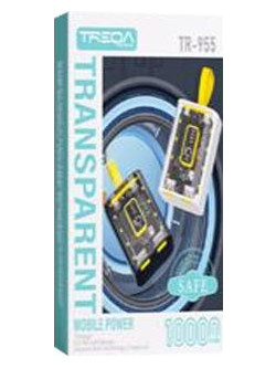 Treqa TR-955 Transparent Power Bank 10000mAh Yellow