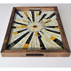 Δίσκος Σερβιρίσματος 799EVL1108 48x38x4cm Multi Aberto Design Mdf,Ξύλο