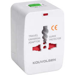 Kouvolsen KOS-10010 - Universal Travel Adapter 10A για 150+ Χώρες (110-250V)