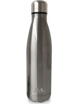 Puro H2O Bottle Double Wall Silver 500ml