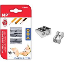 MP σετ μεταλλικές ξύστρες PA811, 25mm, ασημί