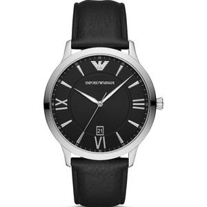 Emporio Armani Giovanni Ανδρικό Ρολόι με Μαύρο Δερμάτινο Λουράκι AR11210 Emporio Armani Giovanni Ανδρικό Ρολόι με Μαύρο Δερμάτινο Λουράκι AR11210