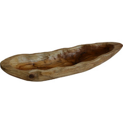 Artekko Woody Διακοσμητική Πιατέλα από Ξύλο Teak σε Φυσική Απόχρωση (71x17.8x12.7)cm