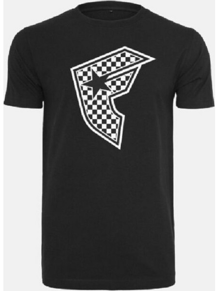 FAMOUS Men Famous Checker Badge Tee - BLACK - FA038