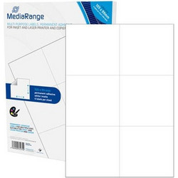 MediaRange Ετικέτες Γενικής Χρήσης 105x99mm. Λευκές (300 Pack) (MRINK144)