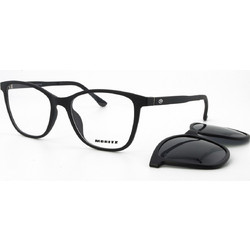 Moritz MZ21920 QM01 Ανδρικός Σκελετός Γυαλιών Οράσεως με Clip-On Κοκάλινος Μαύρος