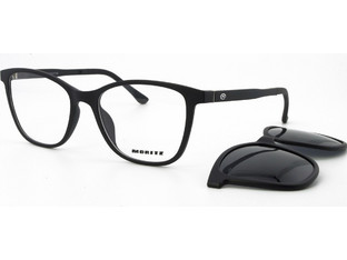 Moritz MZ21920 QM01 Ανδρικός Σκελετός Γυαλιών Οράσεως με Clip-On Κοκάλινος Μαύρος
