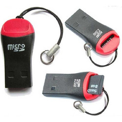 USB 2.0 Mini MicroSD T-Flash TF Memory Card Reader