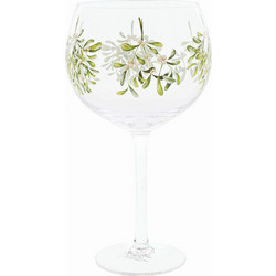 Enesco Ποτήρι Γυάλινο Κολωνάτο Mistletoe Copa 20cm