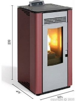 Kalor Lara 12C Σόμπα Pellet Αερόθερμη 10kW