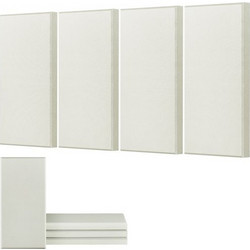 VEVOR 4 PCS Ακουστικά Πάνελ, 2 inch (5,1 cm) Πάχος 23.6 x 11.8 inch (59,9x30,0 cm) Πάνελ Απορρόφησης Ήχου από Fiberglass, Αυτοκόλλητα Ηχομονωτικά Πάνελ Τοίχου, για Στούντιο, Γραφείο, Οικιακό Θέατρο, Α