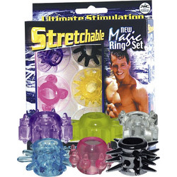 Δαχτυλίδια πέους στο σετ Stretchable