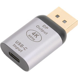 POWERTECH αντάπτορας USB-C σε DisplayPort PTH-096, 4K/60Hz, γκρι