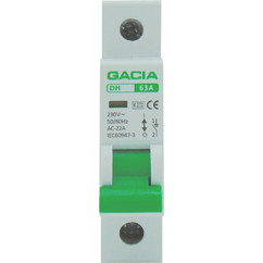 ΔΙΑΚΟΠΤΗΣ ΡΑΓΑΣ 1P 63A 230/400VAC DH-163 GAC (ΣΕΤ ΜΕ 12)